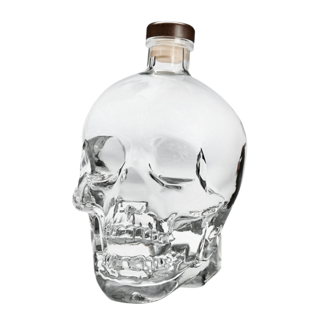 Der Crystal-Head-Wodka mit seinem ikonischen Flaschendesign
