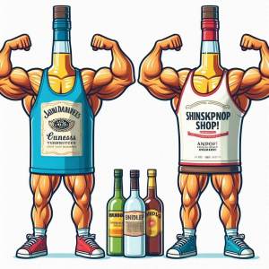 Schnäpse mit Muskeln