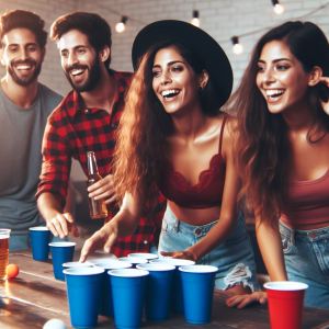 Trinkspiele – Beer Pong