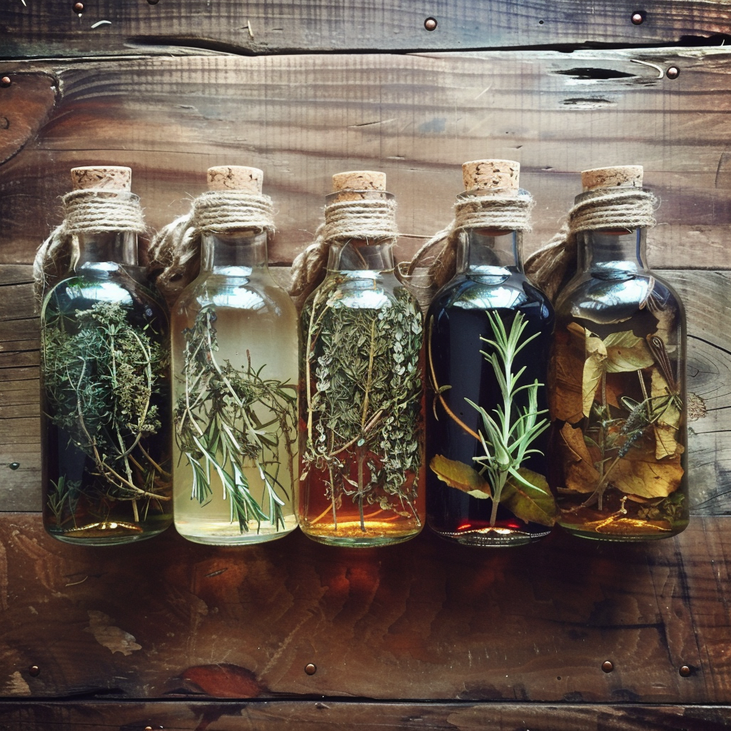 Das Einlegen der Kräuter in Alkohol diente nicht nur dem Geschmack, sondern war ein Mittel, um Heilkräuter zu konservieren