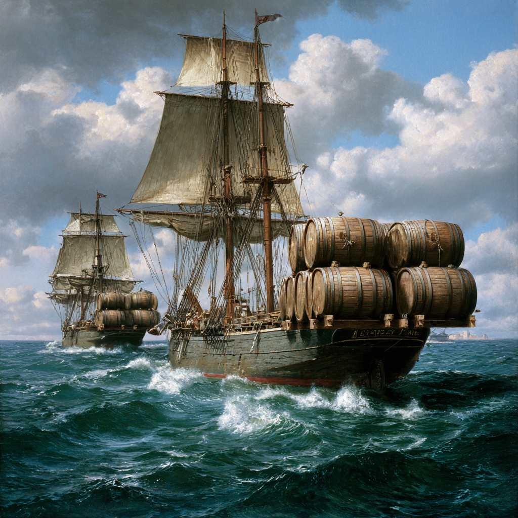 Inspiriert von den britischen Stouts und Porters, brauten die baltischen Staaten ihr eigenes dunkles, starkes Bier – aber mit untergäriger Hefe. Erstellt mit Midjourney