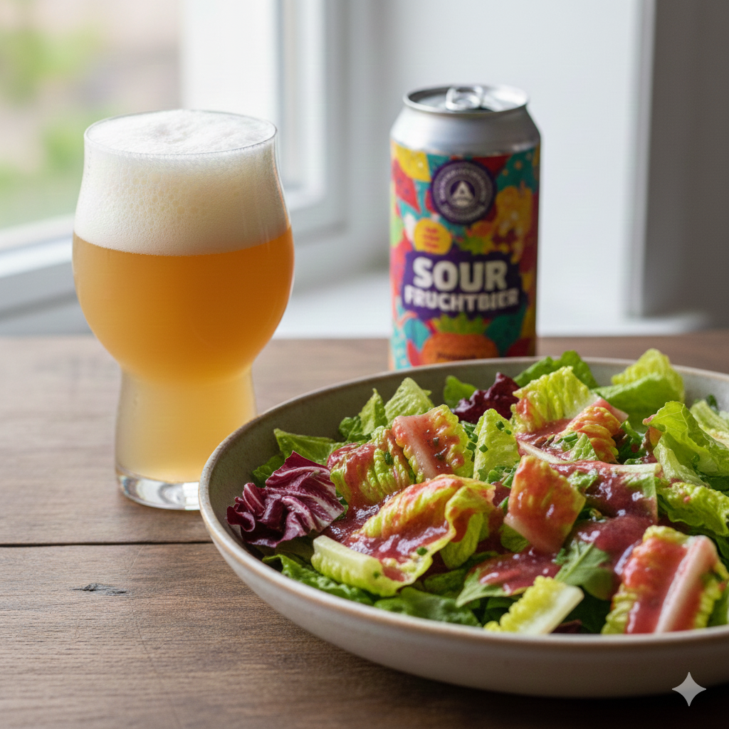 Das Kettle Sour eignet sich auch als Begleiter für leichteres Essen. Erstellt mit Google Gemini