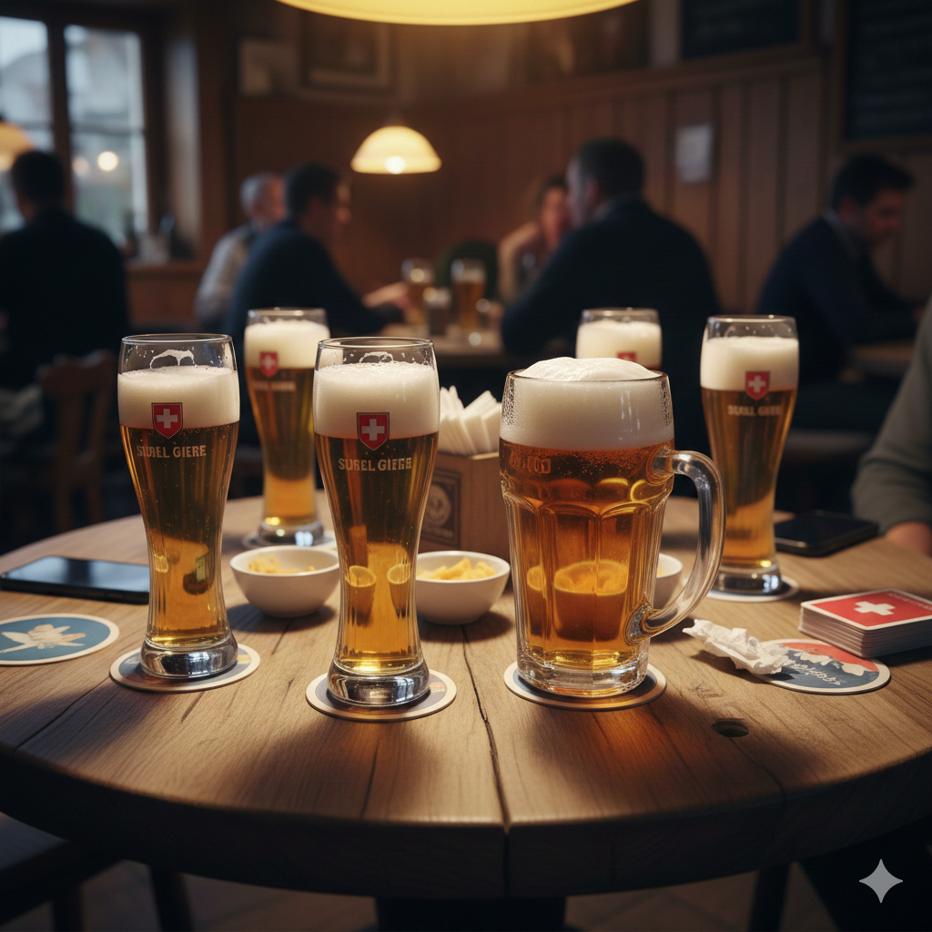 Bild: In meinen Wanderjahren war die Bierwelt noch einfach – und sehr langweilig. Erstellt mit Google Gemini