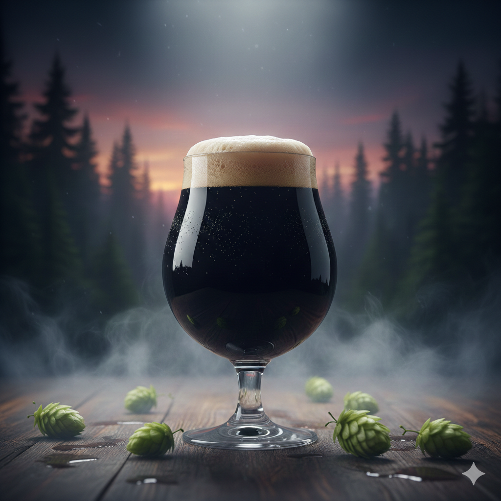 Stout oder Porter? Nein, ein Black IPA. Erstellt mit Google Gemini