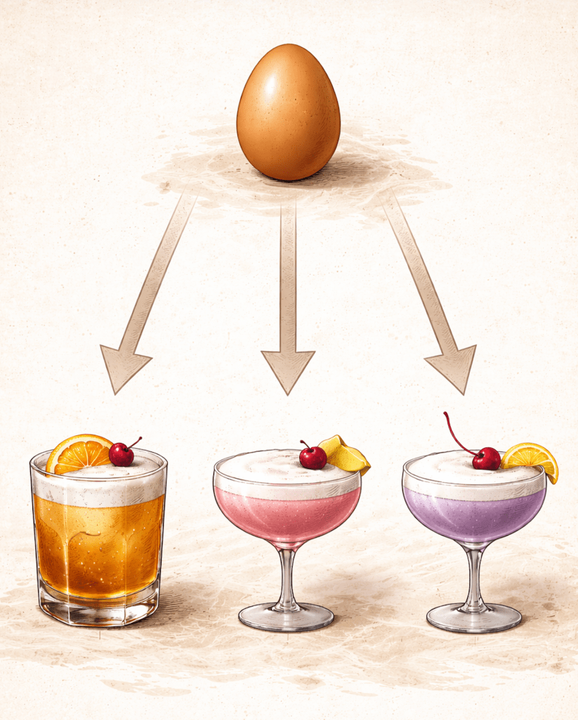 Eine Zutat, drei Vorschläge – Ei(weiss)